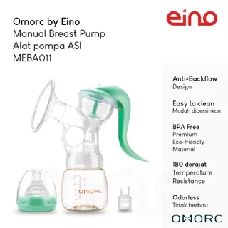 Breast Pump Omorc by EINO Manual Breast Pump Breastfeeding Hand Pump MEAB011AG - Green