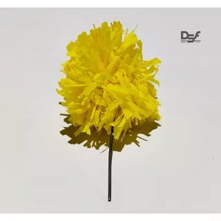 Suyok Bunga Kertas Krep - Bunga Suyok Warna Kuning Perangkai Bunga Papan 500g