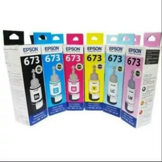 Tinta Reffil Epson 673 B.C.M.Y.LC.LM Original