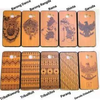 Case iPhone 5/5s/SE 6/6s Plus 7 8 7Plus 8Plus Hard Cover Kayu Wood Batik Wayang Softcase Casing