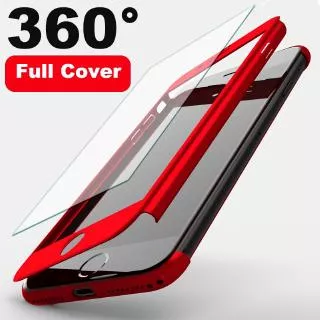 iPhone XR XS Max 8 7 6 6S Plus SE 5 5S 2020 360 Full Cover Phone Protective Case With Glass