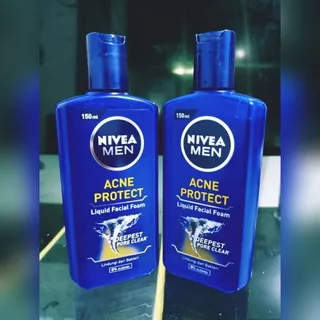 Nivea Men Acne Protect Liquid Facial Foam 150ml x 2