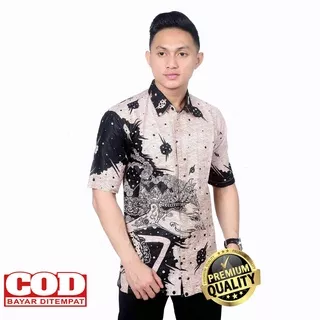 kemeja batik pria modern/ batik motif wayang/hem batik pria/kemeja batik murah/kemeja batik remaja laki laki/kemeja batik dewasa/kemeja batik cowok/ batik pria tangan pendek /batik motif wayang/kemeja batik alisan murah original mewah