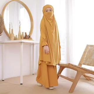 gamis Fatimah series/gamis syar`i anak/atasan muslim anak perempuan/gamis anak syar`i cadar/baju muslim anak perempuan memakai cadar