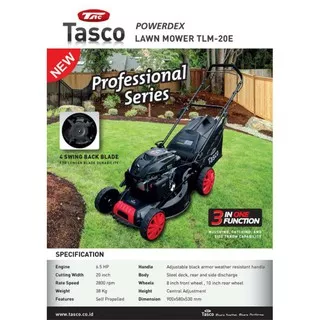 Lawn Mower Tasco TLM-20E Mesin Potong Rumput Dorong Tasco 4Tak Brush Cutter Otomatis