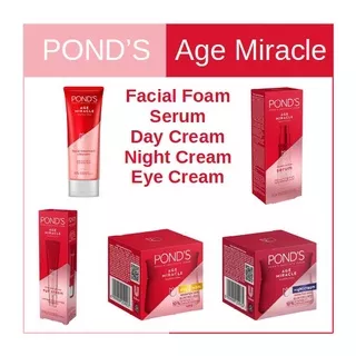 PONDS AGE MIRACLE Serum, Facial Foam, Eye Cream, Day Cream, Day Cream, Night Cream, Night Cream