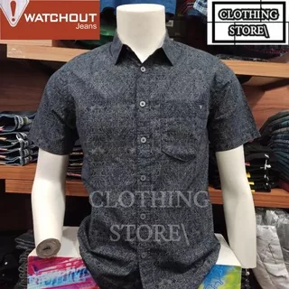 WATCHOUT JEANS ORIGINAL kemeja lengan pendek pria