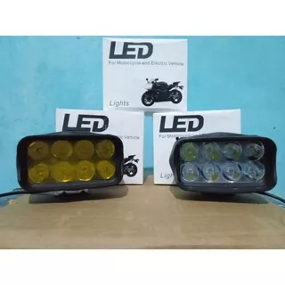 Lampu Tembak Led Sorot Led Bar 8 Mata 8 Watt Motor Mobil