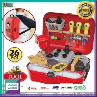 Mainan Tool backpack Play Set mainan anak bengkel bengkelan Mainan Anak Perkakas Bengkel A50
