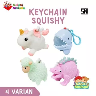 Mainan Anak Gantungan Kunci Squeeze Viral Karakter Lucu Keychain Squishy