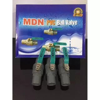 Ball valve PVC 1/2 gagang stainless