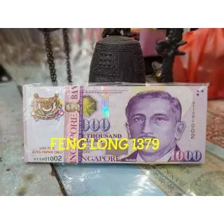 Hell Bank Note SGD 1000 Dolar Singapura Aksesoris Sembahyang Leluhur Qing Ming