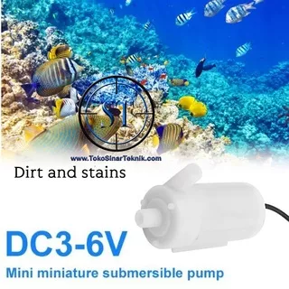 Pompa Air Celup Micro Mini DC 6V Water Pump Micro Submersible Arduino Kabel Pancuran Akuarium