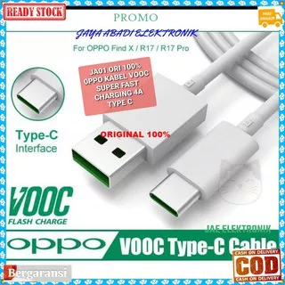 Kabel data Type C OPPO Vooc Fast Charging Original kabel data univrsal usb type C panjang 1meter