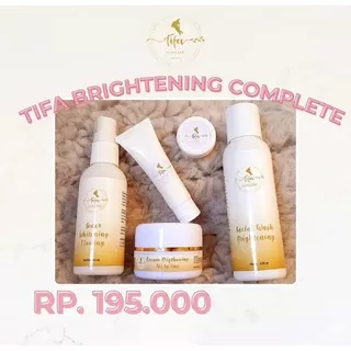 PROMO !!! Paket Tifa Brightening Super Complete, Pemutih Wajah, Perawatan Wajah, Cream Malam Cream Pagi, Serum Sabun Toner
