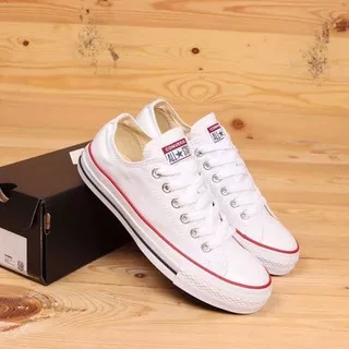 SEPATU CONVERSE ALL STAR HIGH @CT2 PUTIH LIST MERAH FREE BOX CONVERSE