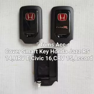 Cover Smart Key Honda Red Emblem Civic Jazz RS 14,CRV 15-20,Accord HRV E Type Kunci Logo Back Case