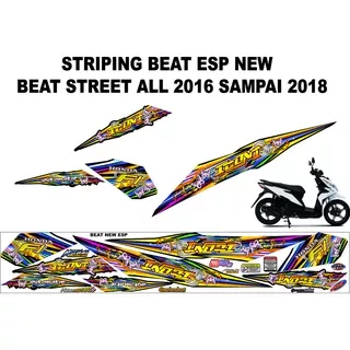 STRIPING / SETIKER VARIASI MOTOR HONDA BEAT NEW 2016 SAMPAI 2018 THAILOOK ICON BEAT ESP STIKER VARIASI BEAT SPORTI STREET STRIPING