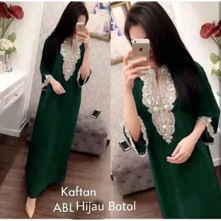 BGR  Kaftan abl payet nagita syahrini bordir sifon ceruti kualitas grade A navy marun hijau putih