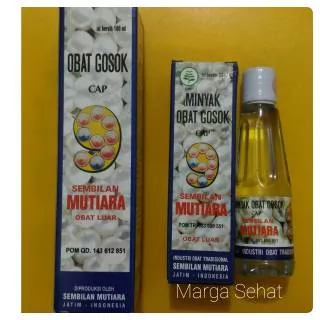 MINYAK GOSOK SEMBILAN MUTIARA 50 ml/ MINYAK 9 MUTIARA