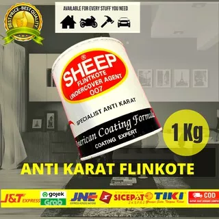 Anti Karat Flinkote SHEEP Eksterior Interior Untuk Mobil Motor Seng Talang Bangunan Ukuran 1 Kg