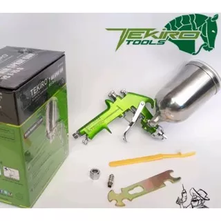 Spray Gun Tekiro F75G 400cc Alat Penyemprot Cat Tabung Atas Tenaga Kompresor Tools Semprot Cat Air