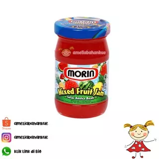 MORIN MIXED FRUIT JAM 170GRAM SELAI RASA ANEKA BUAH