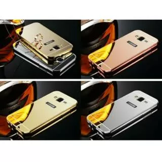 Alumunium Bumper Mirror Backdoor Casing for Samsung galaxy G530 Grand Prime Grand 2 G7106 Note 5 J7