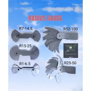 Radius gauge mal radius R1 sampai R100