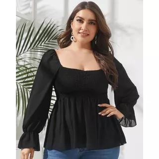 Sabrina YURI |Baju Sabrina Wanita Blouse|Baju Sabrina Jumbo Atasan Big Size|Baju Sabrina Korean Style|Baju Sabrina Korea Crop Top|Baju Sabrina Kerut Wanita|Baju Sabrina Lengan Panjang Murah