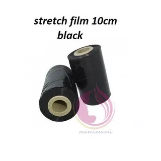 PLASTIK WRAP HITAM - STRETCH FILM WRAPPING 10CM X 250M PLASTIC TEBAL