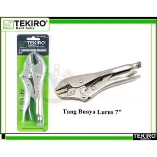 TEKIRO Tang Buaya Lurus 10 inchi / Locking Grip Pliers Curved 10 10inch / Tang Jepit Buaya Lurus