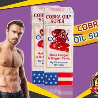 Cobra Oil Original King Kobra Minyak pembesar alat vital Obat Oles Pria Tahan Lama 3 Botol