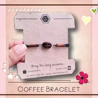 Coffee beans Bracelet Gelang Clay Kado Unik Handmade