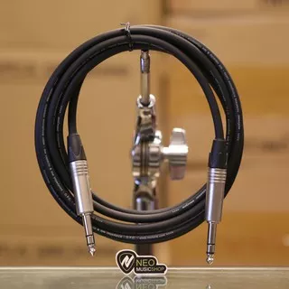 Headphone Amplifier Cable 3M 1/4 TRS to Same, Balanced Interconnect