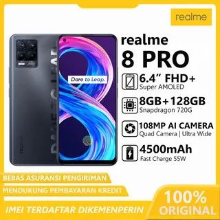 Realme 8 - realme 8 Pro 8/128GB -NFC-Garansi Resmi
