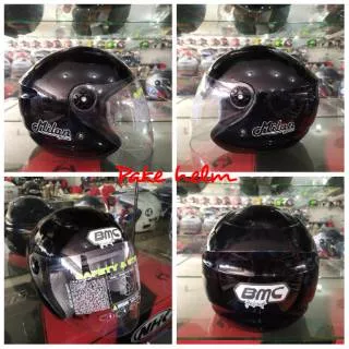 HELM BMC MILAN BLACK HELM BMC HALF FACE HELM MURAH