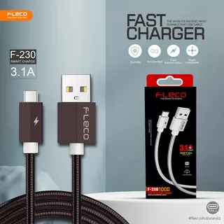 Kabel Data Usb Fleco Metal 100cm Fast Charging Aluminium Micro Iphone Type C Cable Fast Charger Qualcomm QC 3.0A