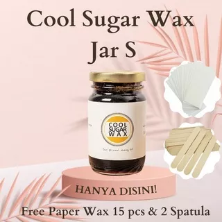 Cool Sugar Wax Jar Size S Penghilang Bulu Ketek dan Betis CSW Tube premium after waxing prev