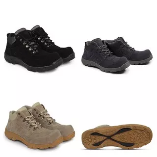 Sepatu Pria Kulit Suede OriginaL FRNDL | MFT GORETEX -LARMAN Ujung Besi