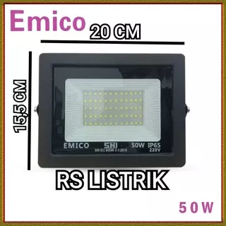 EMICO Lampu sorot led 50w lampu led flood light 50 watt led tembak outdoor SNI