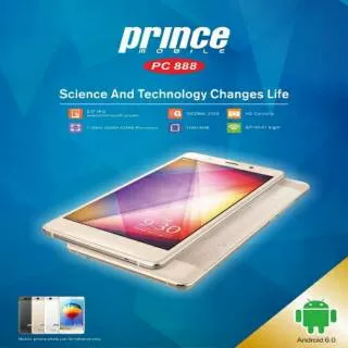 Prince pc 888 android layar 6 in Grs Resmi 1 tahun