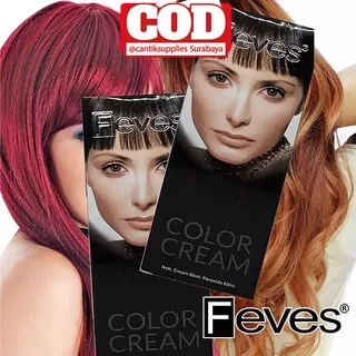 FEVES COLOR CREAM 60ML | FEVES HAIR COLOR 60ML | CAT RAMBUT FEVES