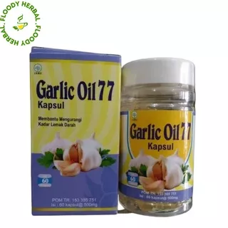 Garlic Oil 77 Ekstrak Minyak Bawang Putih Isi 60 kapsul original / KAPSUL GARLIC OIL