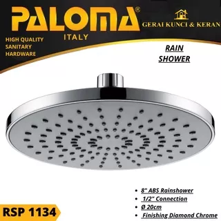 PALOMA RSP 1134 KEPALA SHOWER RAIN SHOWER KAMAR MANDI 8 INCH ABS