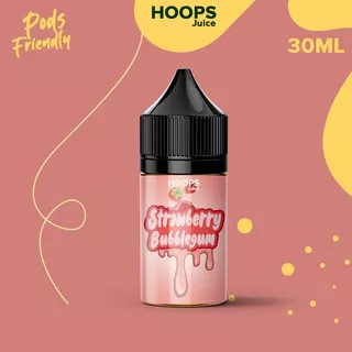 Liquid Hoops PODS Juice Strawberry Bubblegum 30ml 0mg Non Nic Saltnic Premium Liquid Vape Vapor