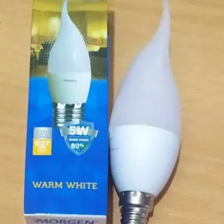 Lampu led candle  E14 panjang 5 watt morgen