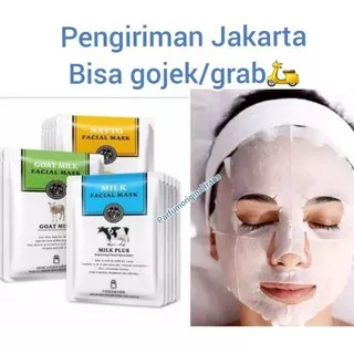 MASKER HCHANA GOAT MILK / NATTO FACIAL MASK/MASKER SUSU KAMBING/ MASKER SUSU SAPI / MASKER NATTO