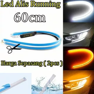 Lampu LED DRL ALIS Flexibel 60cm  isi 2pcs Sepasang 60 cm