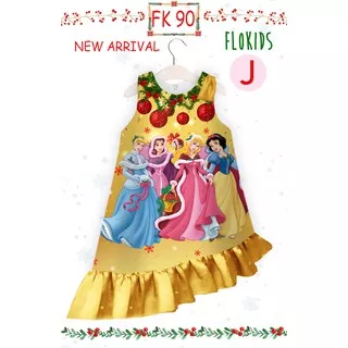 SALE FK 90-J  Dress Anak Xmas Princesses